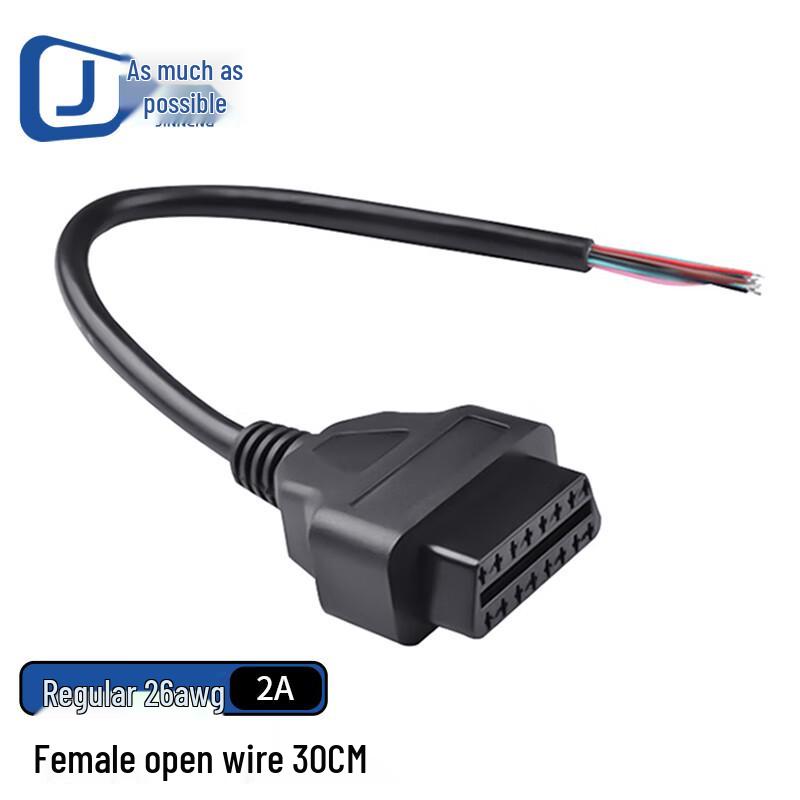 Удлинительный кабель с 16-контактным разъемом OBD2 (мама) 30cm