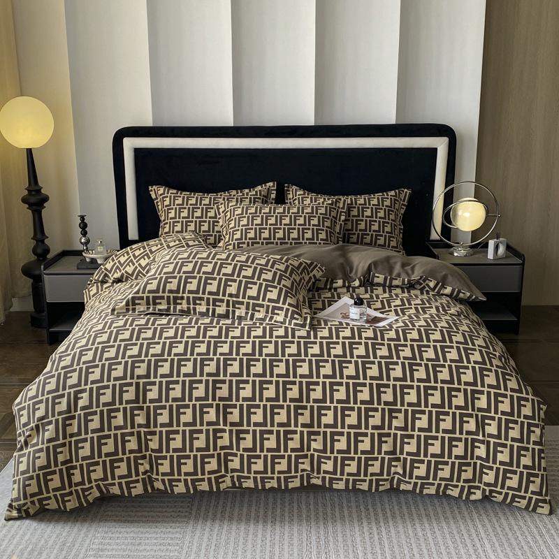Thick Autumn Winter All Cotton Flannel 4 Piece Bed Sheet Set Home Use Pure Cotton Duvet Cover Fitted Sheet Pillowcases For Students Dormitory
