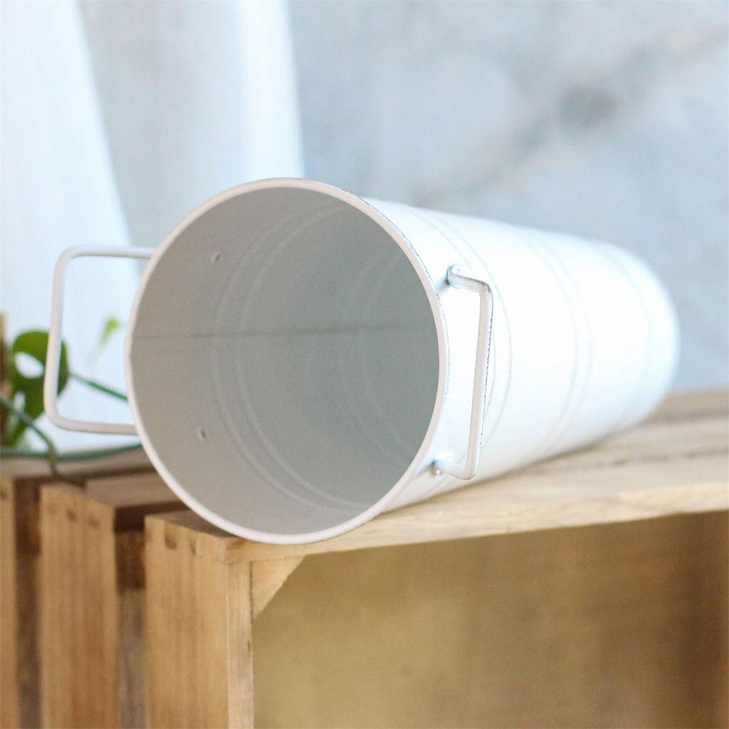 Blomförvaringshink Metall Blomställ Hållare Dekorativ Vas Blomkruksställ för Hem Vardagsrum Kontorsdekor