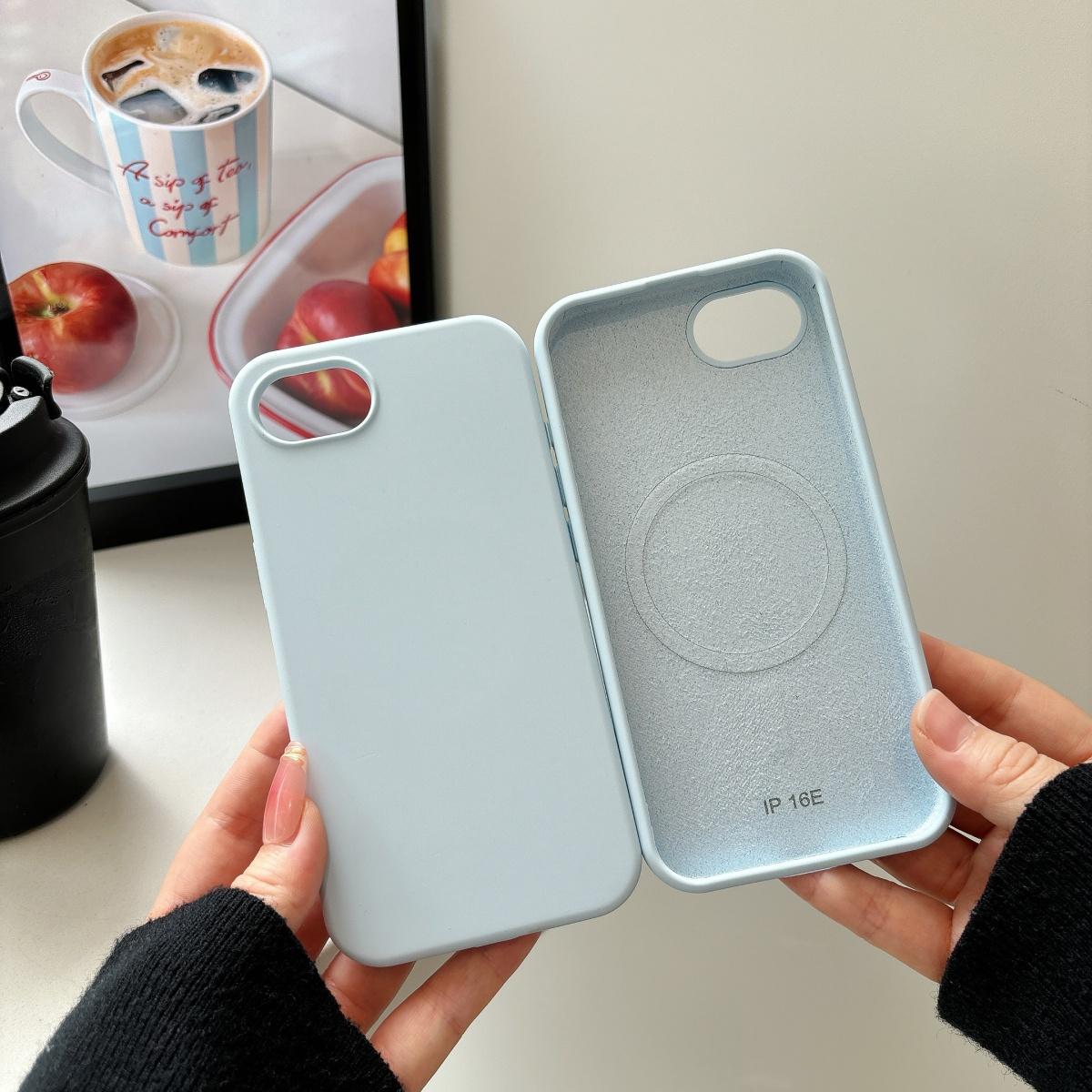 

Fashion Liquid Silicone Built-in Magnetic Case For iPhone 17 Air 16 E 15 14 Plus 13 12 11 Pro Max For Magsafe Charge Phone Cover iPhone 12