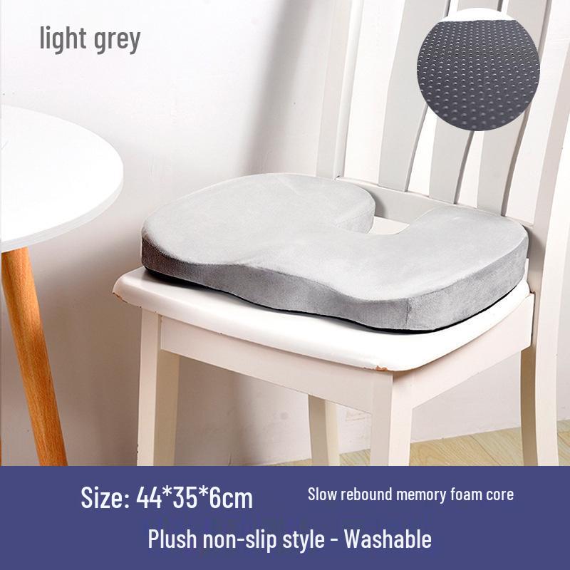 Thickened Memory Foam Seat Cushion for Long Sitting – Ideal for Students, Office Chairs, Dining Chairs, and Hip Protection.