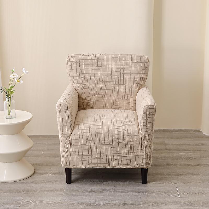 1PC Nordic Club Chair Cover for Living Room Elastic Jacquard Armchair Slipcover Non Slip Tub Single Sofa Slipcovers Funda Sillon