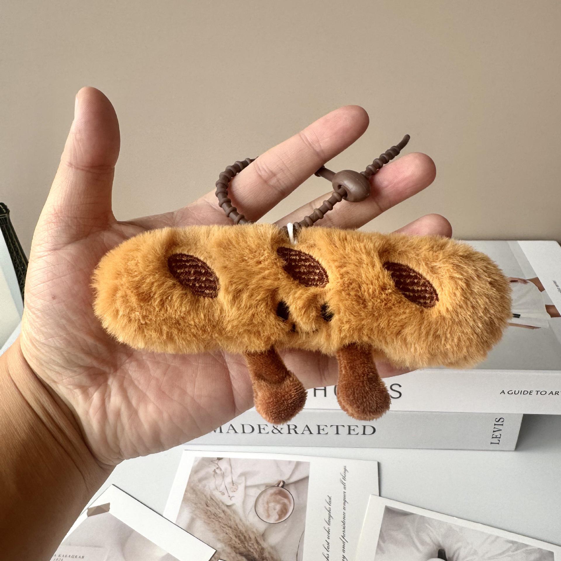 Creative Cute Croissant Plush Keychain Doll багет