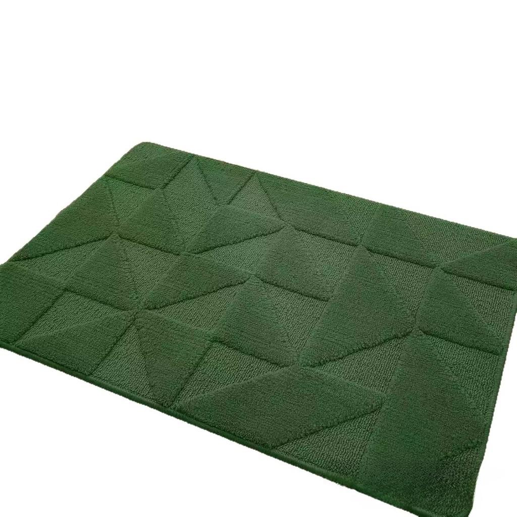 Entryway Doormat With Plush Flocking For Bathroom And Living Room Use