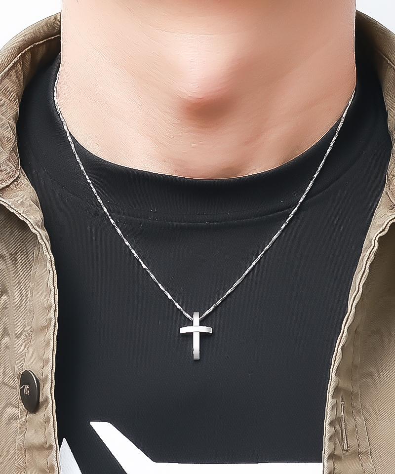Blancier Bm261N1260 Daily Cross Mini Pendant Men'S & Women'S Necklace