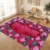 Fantasy Magic Theme Crystal Velvet Floor Rug Personalized Custom Name Text Warm Carpet Home Decoration