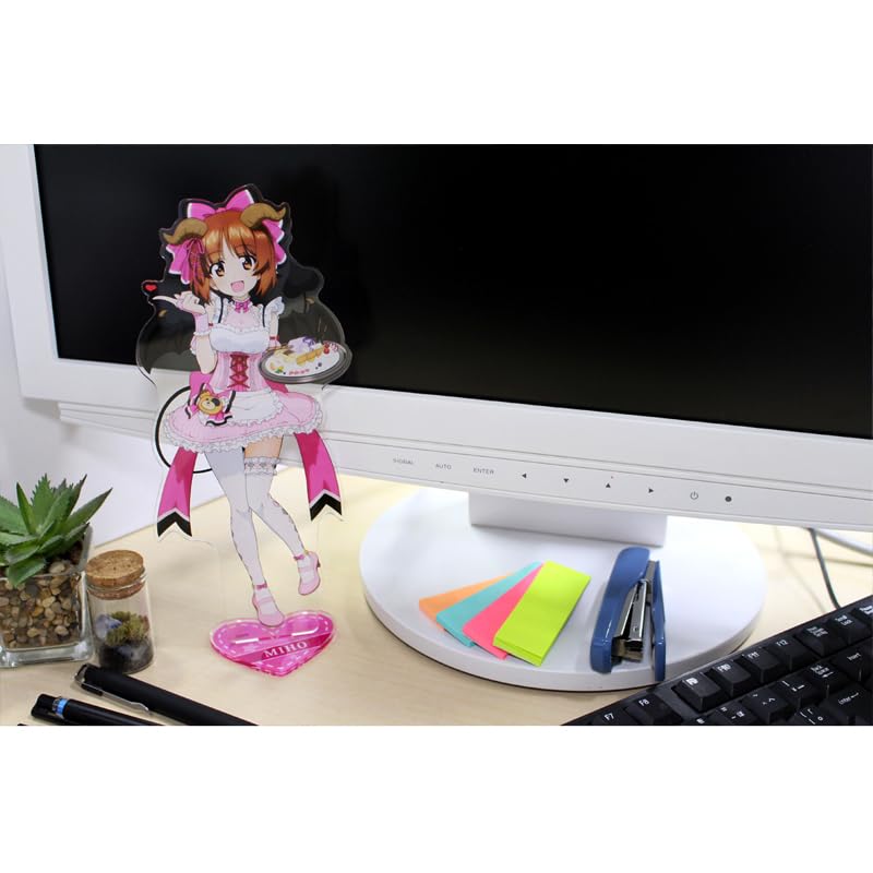 Girls & Panzer Final Chapter Nishizumi Miho Original Big Acrylic Stand Little Devil Waitress