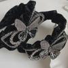Korean Velvet Sequin Bow Headband: Non-Slip, Wide, and All-Match Hair Accessory