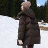 Sancai 2025 Winter 90% Weiße Entendaunen Pufferjacke
