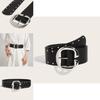 Fashion Rivet Belt With Alloy Buckle For Casual Outfits And Everyday Accessory