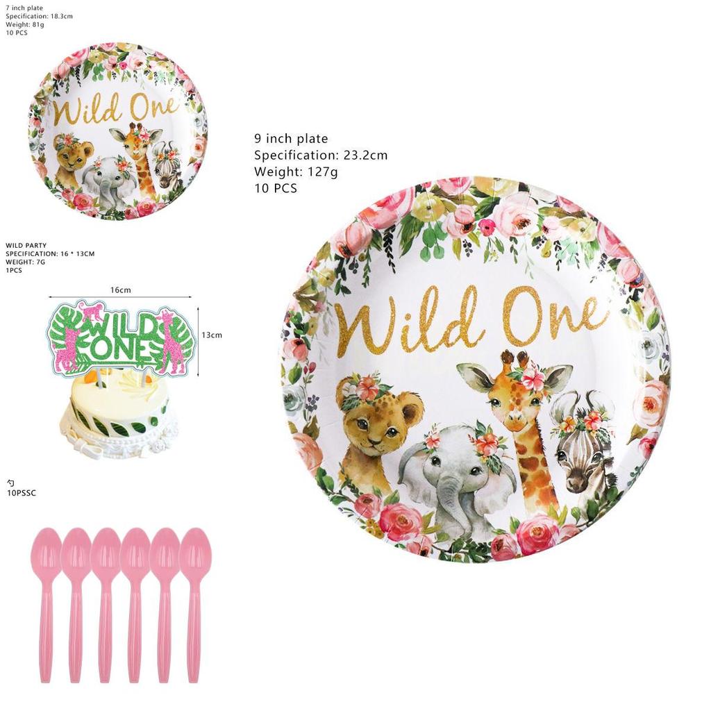 Ein lebhaftes Geburtstagsfeier-Zubehör mit festlicher Dekoration und Kuchenaufsätzen**