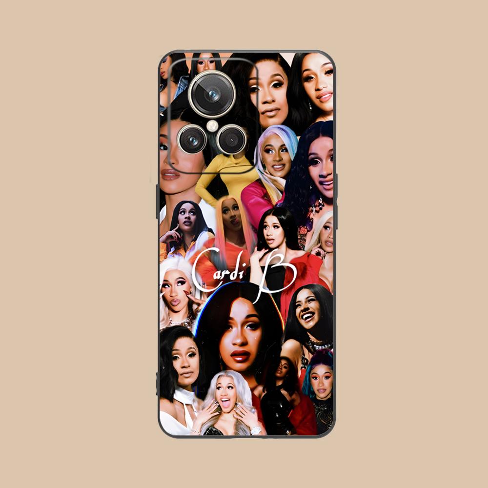 Cardi B Matte TPU Mobile Phone Case for Realme 15 14 13 12 11 10 9 Pro Plus T i Lite 5G Colorful Printing Cover