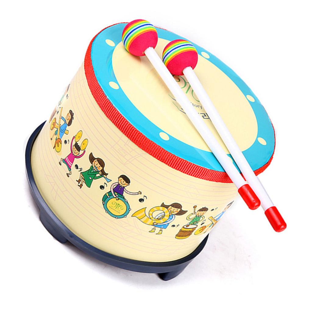 Children Snare Drum Toddler Birch Wood Drum Toys for Kindergarten Early Education