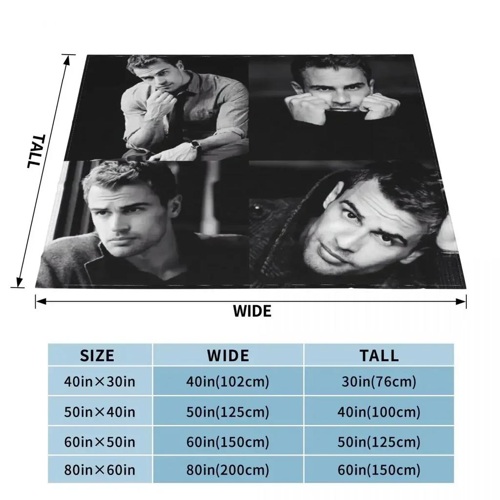 Theo James Plaid Blankets Coral Fleece Plush Print Collage Multi-function Soft Throw Blanket for Home Outdoor Rug Piece