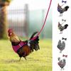 1 Juego de Arnés para Pollo con Correa Transpirable Ajustable Chaleco para Aves de Corral Patos Pollos para el Patio Trasero