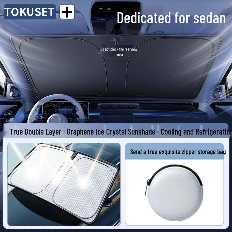 SUV Sunshade Windshield Cover: Anti-Glare, Heat Insulation, and Sun Protection Set