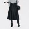 MO&Co. British Style A-Line High-Waist Mid-Length Skirt