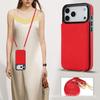 Leather Crossbody Buckle Holder with Card Slot for iPhone 17 Pro Max