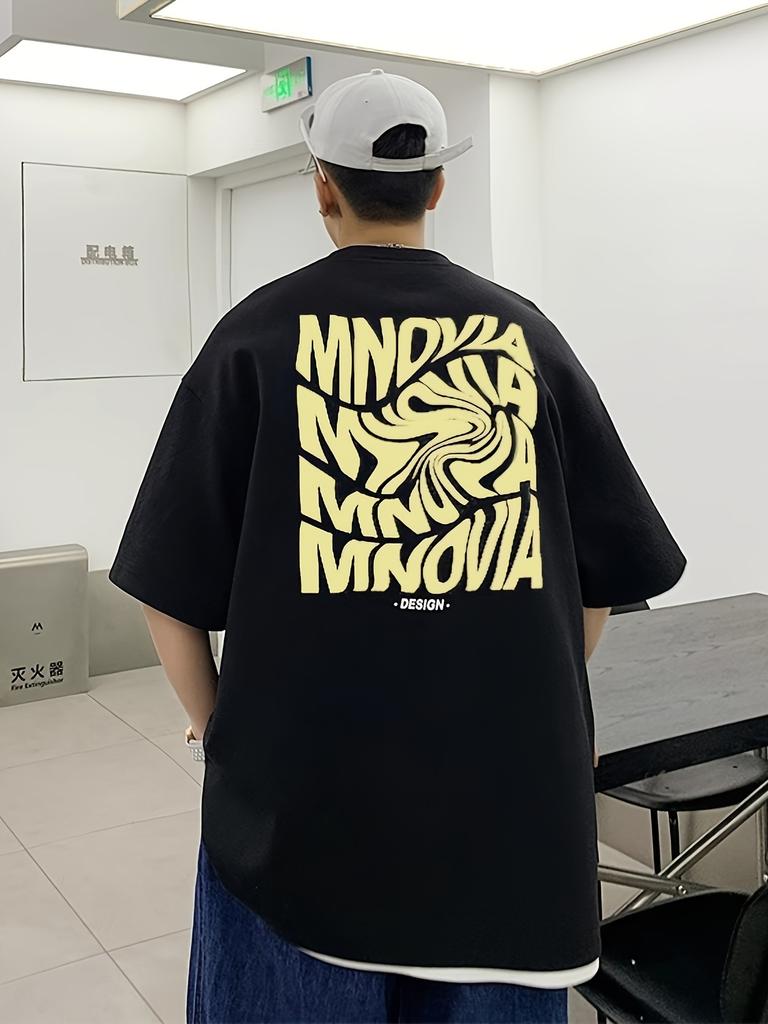 Modny T-shirt z nadrukiem literowym 100% bawełna Trend Męski Damski Lato Jesień Codzienny Na zewnątrz Sportowy Miękki Oddychający Casual Krótki rękaw