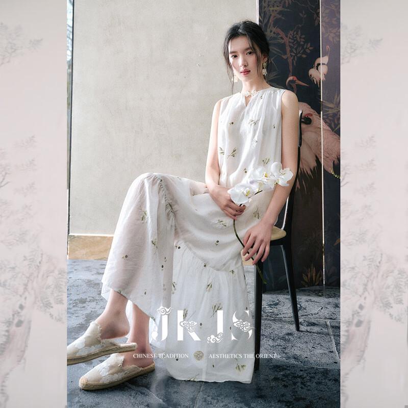 

JK&JS Yulanchun Tencel Embroidered New Chinese Style Dress S