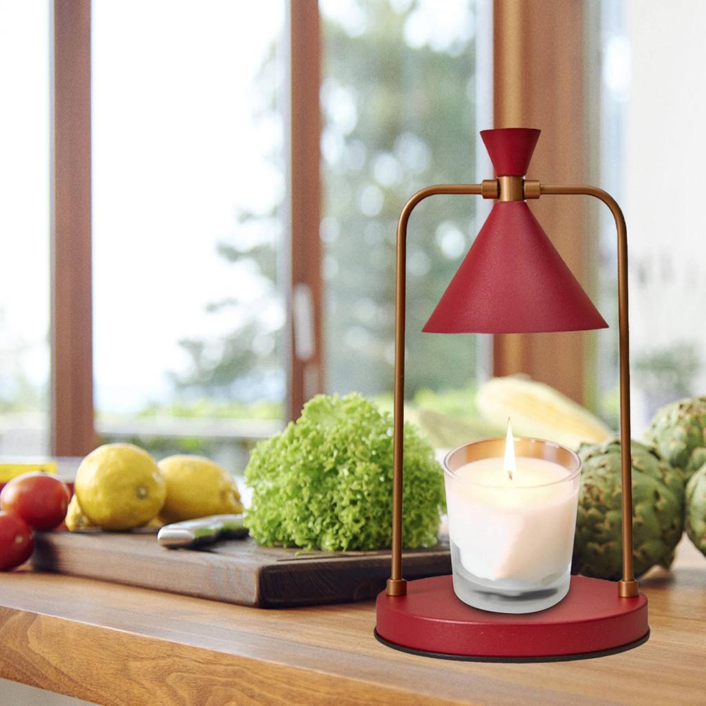 Buy Candle Warmer Melter Lamp Aroma Wax Melting Decorative Light Red at