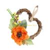 92MF Weather Resistant Heart Shaped Wreath For Special Celebration Front Door Garland