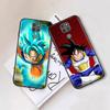 Black Case for Xiaomi Poco X6 X4 M5 M6 F5 F6 C65 C55 C50 C51 C40 Pro Redmi 14C A3X 13C 12C 11T 10A 9C Note 7 6 8A Plus W-58 Dragon Ball
