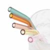 11Pcs 20cm Glass Smoothie Straw Reusable Clear Drinking Straws for Smoothie Milkshakes Environmentally Friendly Drinkware Straw