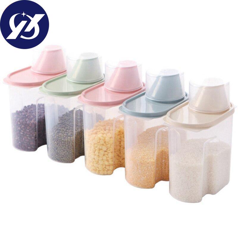 4 Stück Lebensmittelversiegelungsglas mit Deckel Haushaltsküchenaufbewahrungsdosen für Trockenfrüchte Snacks 1,9/2,5L