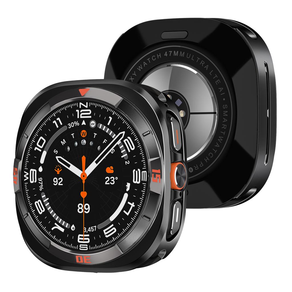 Herrfodral i aluminiumlegering för Samsung Galaxy Watch Ultra 2025 Skyddande Hårt Ramverk Legeringsskal för Galaxy Watch Ultra 47mm 2024