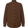 Polo Ralph Lauren Logo Embroidered Polo Shirt Men Shirts Brown MNPOWOV16823991200