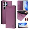 Suitable for Samsung S25/24 phone case, RFID anti-theft, card slot, strong magnetic attraction, flip cover leather case