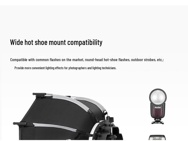 Ambitful Zhijie Quick-Install Octagonal Mini Softbox for Godox TT520II V1 Flash