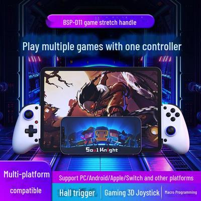 D11 Kablosuz Bluetooth Oyun Kumandası, Hall Tetikleyici, Makro Arka Düğmeler, Switch, Android, iOS ve PC Yayıncılığı için