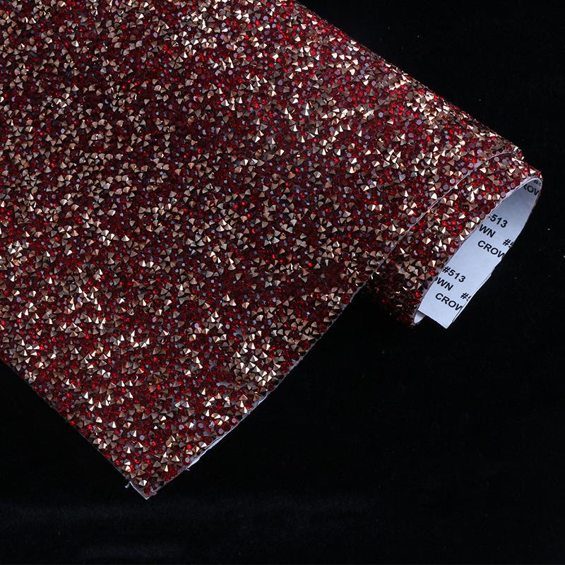 VC 20*24cm *40 Self-Adhesive Glass 3D Eco-Friendly Rhinestone Flatback 14 Facets Strip Sticker DIY Accessories Phone