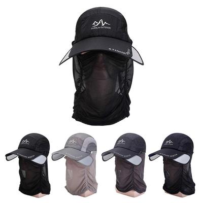 360 ° Sun Protection Hat Portable Detachable Breathable Outdoor Cycling Hat Neck Protection Adjustable Quick Dry Baseball Cap