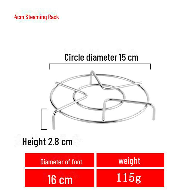 15-25cm Stainless Steel Non-Magnetic Steaming Rack for Vegetables