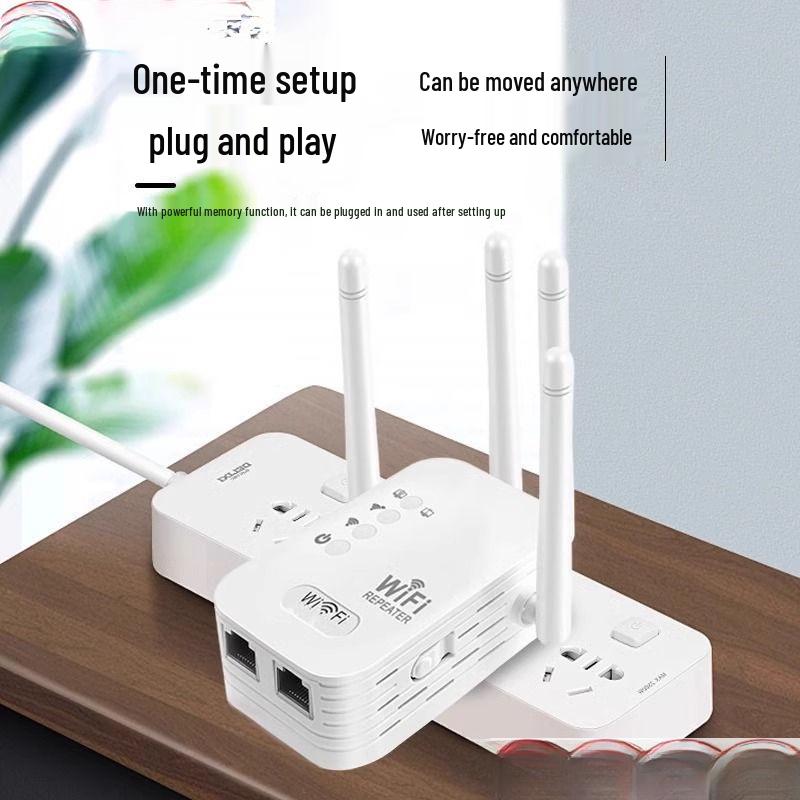Wireless Network Signal Extender: Boosts Reception Through Walls