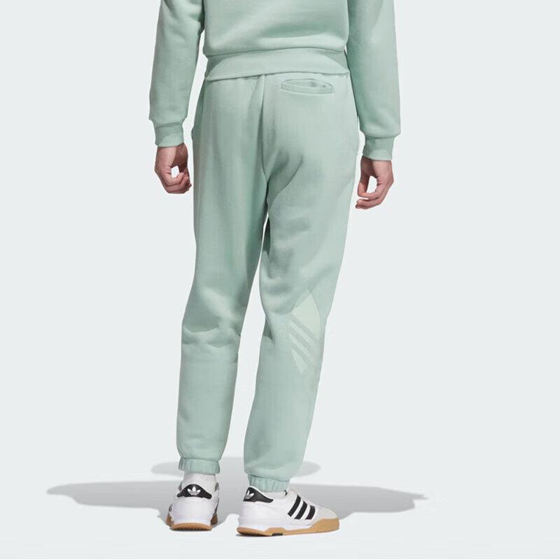 Adidas Originals Comfortable Loose Versatile Solid Color Sports Long Pants Unisex Bottoms Light-Green JL8390