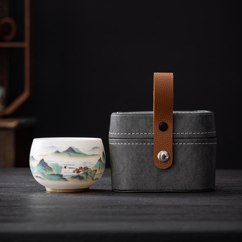 

Чашка мастер-чашка простого обжига белая нефритовая фарфоровая чайная чашка личная одиночная чашка мастер ручной работы чайная чашка