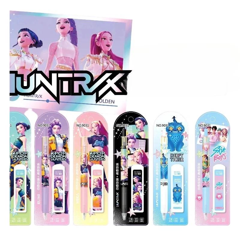 K-Pop Demon Hunters Saja Boys marfă animată desen animat drăguț student creion mecanic automat papetărie creativă creion 0,5 mm cadou