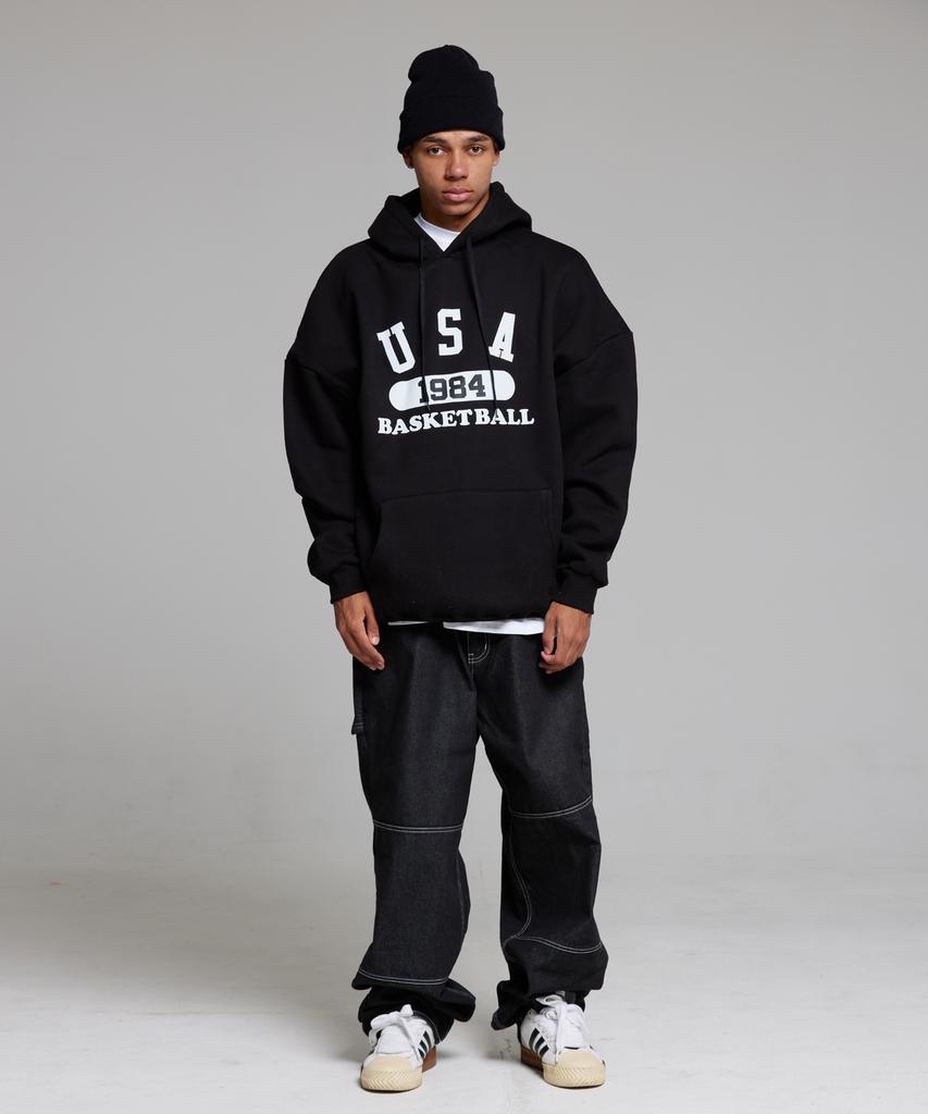 Usa Basketball Hoodie Black