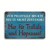 HD Metal Tin Sign Vintage German Funny Quote Wall Decor Retro Humorous Sarcastic Sign for Home Office Bar Man Cave