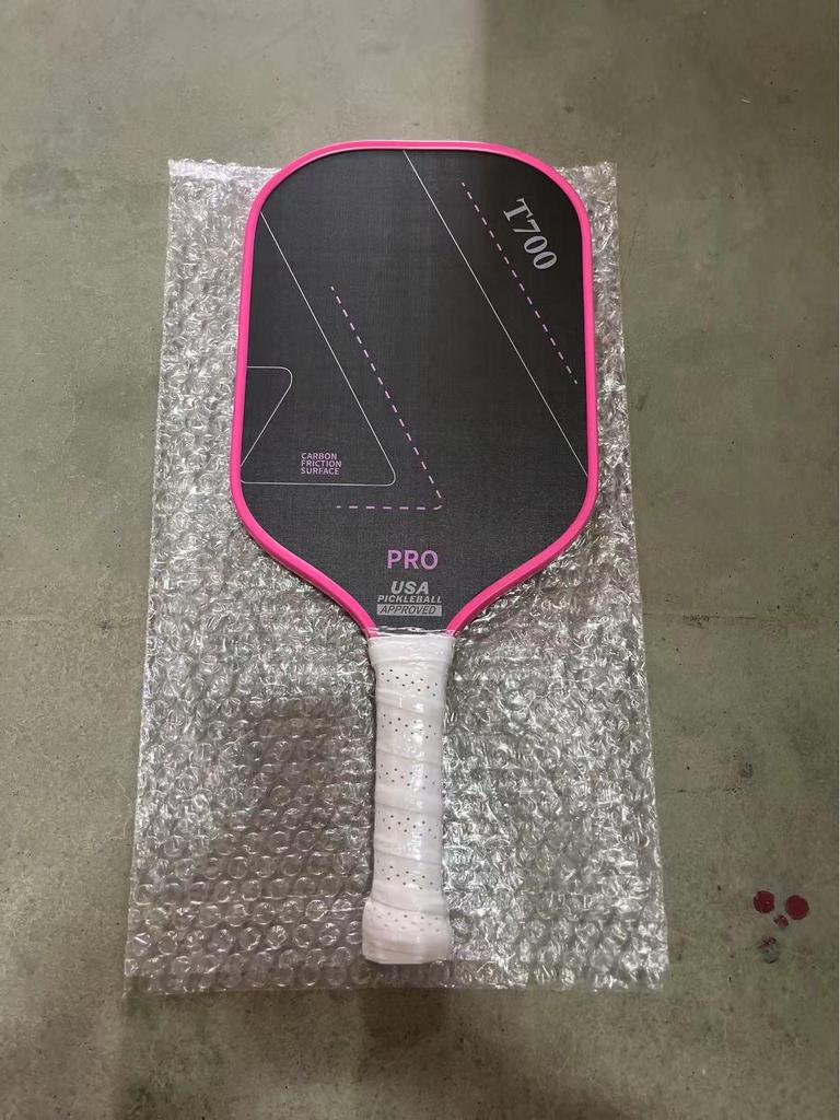 T700 Carbon Fiber Pickleball Paddle with Cloth Texture Frosting, 16mm Thickness, Professional Competition Quality.