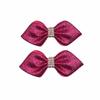 Mini Glitter Bow Rhinestone Hair Clip In European and American Style