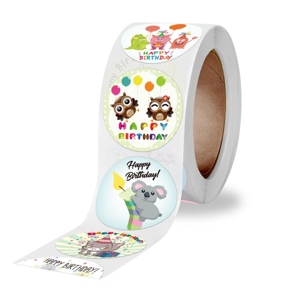 100-500Pcs High-Quality "Happy High-Quality Birthday" High-Quality Sticker High-Quality Envelope High-Quality Sealing High-Quality Label