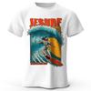 Men's Jesurf Printed T-Shirt 100% Cotton Oversized FunnyStreet Graphic Tees for Men Women Summer Tops