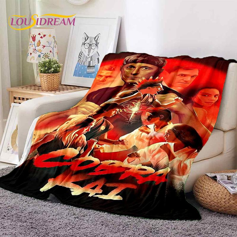3D Cobra Kai Classics TV Amanda Karate Soft Flannel Blankets,Throw Blanket Comfortable Blanket for Picnic Beds Sofa Home Bedroom