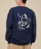ASTRAL PROJECTION Ancient Monk Loose Fit Sweatshirt_Navy