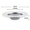 1/3/5pcs-Stainless steel floor drain net, sewer filter net, toilet, hair drain outlet, filtering and anti blocking device